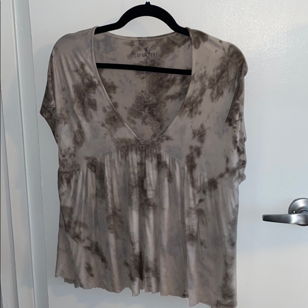 Short sleeve babydoll top